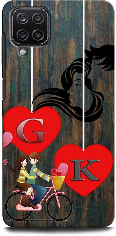 ORBIQE Back Cover for SAMSUNG Galaxy M12 GK, G LOVE K, K LOVE G, G LETTER, K LETTER, GK NAME  (Multicolor, Hard Case, Pack of: 1)