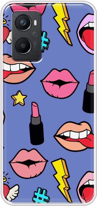 Oye Stuff Back Cover for Oppo A96  (Multicolor, Grip Case, Silicon)