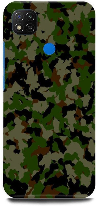 FRONK Back Cover for REDMI 9, INDIAN, ARMY, TEXTURE, DRESS  (Khaki, Hard Case, Pack of: 1)