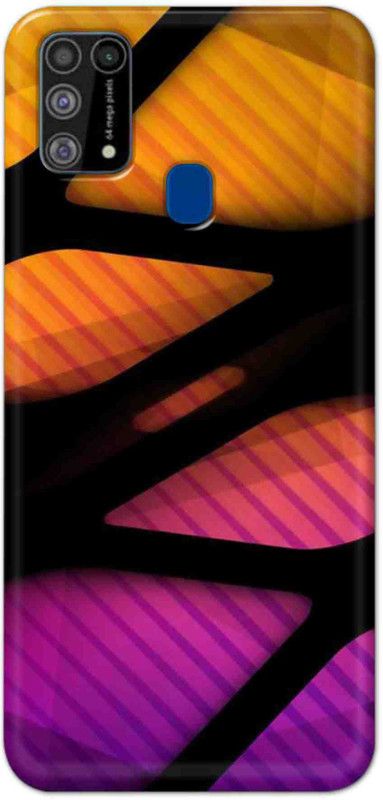 NDCOM Back Cover for Samsung Galaxy M31 Prime Yellow Orange Printed  (Multicolor, Hard Case, Pack of: 1)