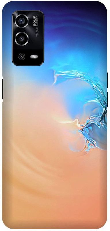 UMPRINT Back Cover for Oppo A55/CPH2325, Air Pattern Color Combo Printed Back Cover  (Multicolor, Hard Case, Pack of: 1)