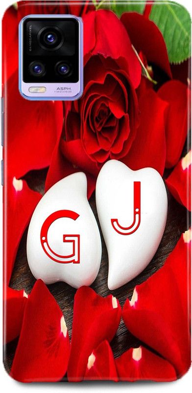 MP ARIES MOBILE COVER Back Cover for ViVO V20 Pro, 2018,G LOVES J NAME,G NAME, J LETTER, ALPHABET,G LOVE J NAME  (Multicolor, Hard Case, Pack of: 1)