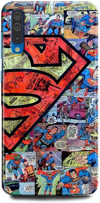 FIKORA Back Cover for Samsung Galaxy A50/SM-A505FZKDINS SUPERMAN PRINTED  (Multicolor, Hard Case, Pack of: 1)