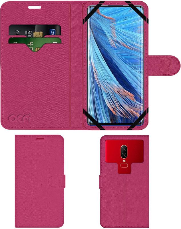 ACM Flip Cover for Oppo Find X2 Neo  (Pink, Cases with Holder, Pack of: 1)