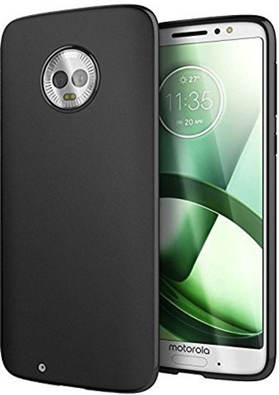 MoreFit Back Cover for Motorola Moto G6  (Black, Shock Proof, Silicon, Pack of: 1)