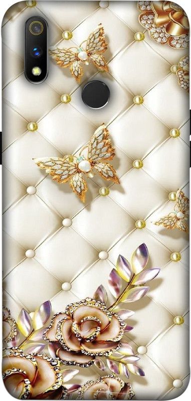 BALESARA Back Cover for Realme 3 Pro, Realme X Lite  (Gold, Hard Case, Pack of: 1)