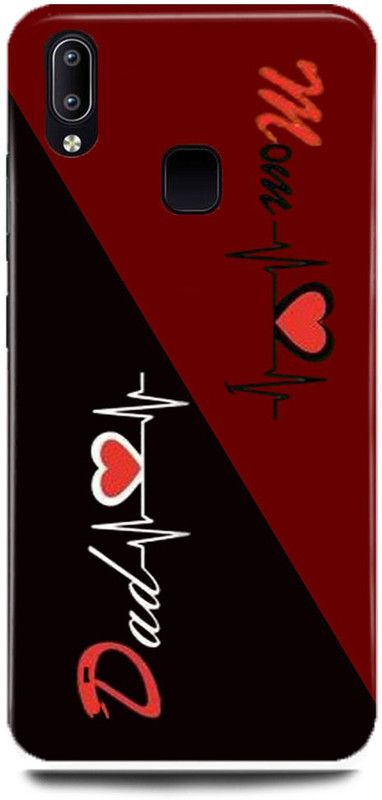 FASKY Back Cover for Vivo V9  (Black, Red, Hard Case, Pack of: 1)
