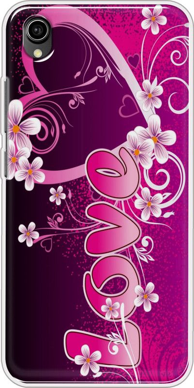 Hansviprint Back Cover for VIVO Y90  (Pink, Grip Case, Silicon, Pack of: 1)
