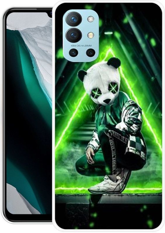 Ghanta Walaj Back Cover for OnePlus 9R  (Green, Flexible, Silicon, Pack of: 1)