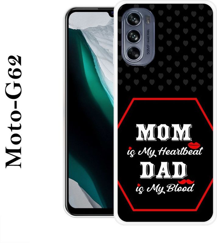 PALWALE BALAJI Back Cover for Motorola Moto G62  (Black, White, Silicon)