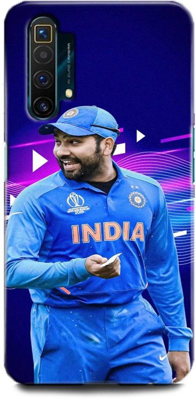 Afterglow Back Cover for Realme X3 ROHIT SHARMA, BCCI,CRICKETER, INDIAN KHILADI, IPL, MI, T20  (Multicolor, Shock Proof, Pack of: 1)