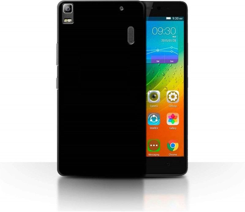 Elica Back Cover for Lenovo A7000  (Black, Grip Case, Silicon, Pack of: 1)
