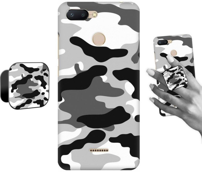 COBIERTAS Back Cover for Mi Redmi 6  (Multicolor, Cases with Holder, Pack of: 2)