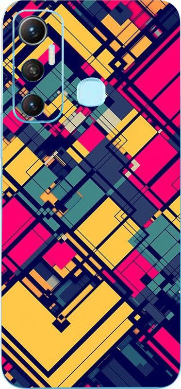 Jeeva Creation Infinix Hot 11 Mobile Skin  (Ultra Super Pattern Lines Skin With High Matte Finish.)