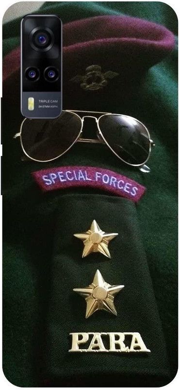 THE NARAYANA COLLECTIONS Back Cover for VIVO Y51A- V2031-ARMY,STAR,LOVER,FOJI,ATTITUDE  (Multicolor, Hard Case, Pack of: 1)
