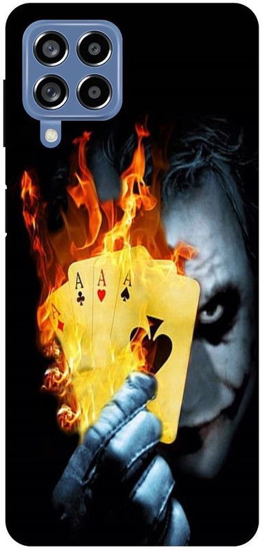 THE NARAYANA COLLECTIONS Back Cover for SAMSUNG GALAXY M53-JOKER,BURN,CARD,IKKA,KING,SMILE,DEVIL  (Multicolor, Hard Case, Pack of: 1)