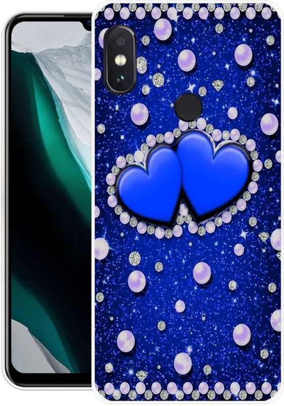 BLUEBUG Back Cover for Mi Redmi Note 5 Pro  (Blue, White, Grip Case, Silicon, Pack of: 1)