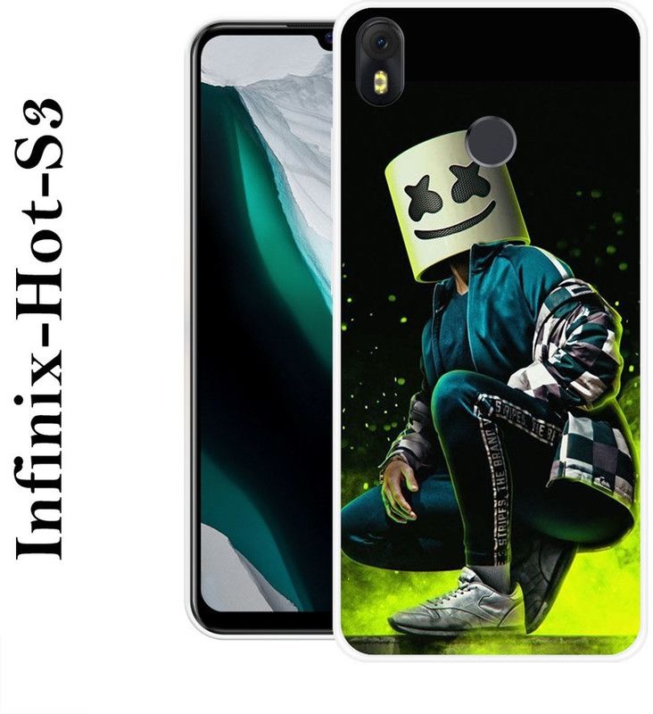 Sswastik Back Cover for Infinix Hot S3  (Green, Black, Silicon)