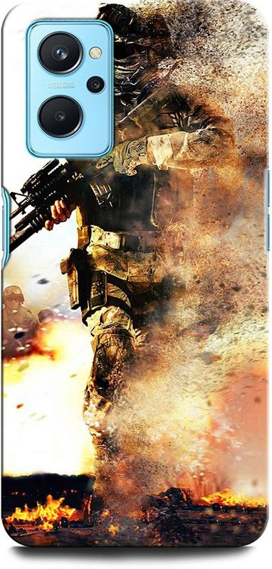 ORBIQE Back Cover for OPPO A96 ARMY, TXTURE, ARMY UNIFORM, MILITARY, COMO, COMOFLAGE  (Multicolor, Hard Case, Pack of: 1)