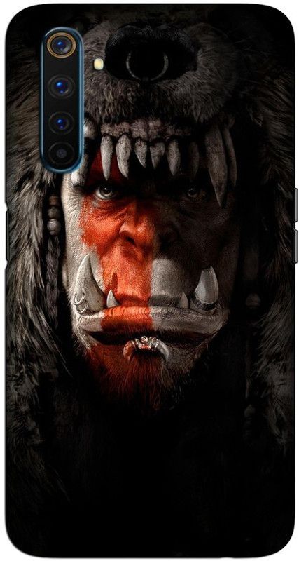 CROKIAN Back Cover for Realme 6 Pro angry Design Back Cover  (Multicolor, Hard Case, Pack of: 1)