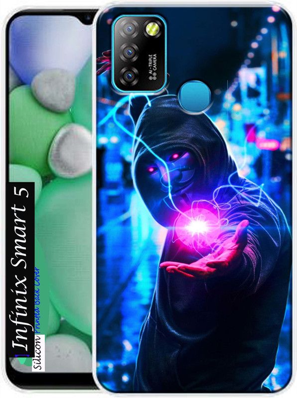 LUCASTENN Back Cover for Infinix Smart 5, Infinix Smart 5 Mobile Back Cover  (Multicolor, Dual Protection, Silicon, Pack of: 1)