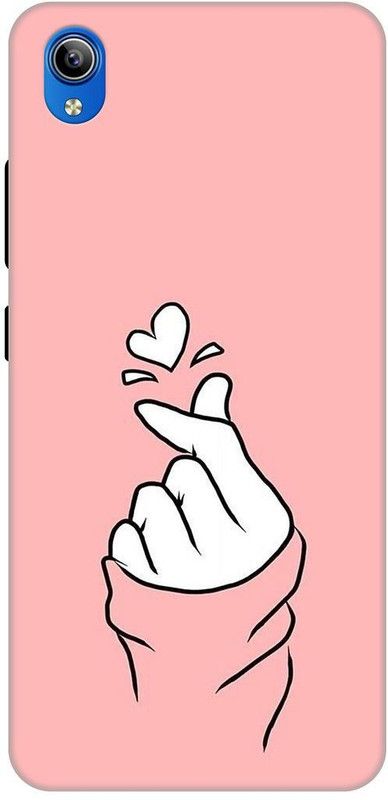 Zappy Back Cover for Vivo Y91i, Vivo Y90, Vivo Y1s  (Pink, White, Hard Case)