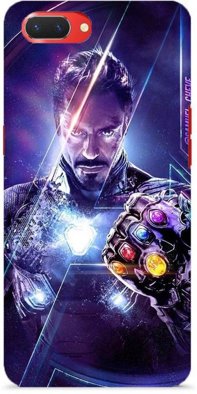 NDCOM Back Cover for Oppo Realme C1 Avengers End Game Tony Stark Iron Man With Gauntlet Printed  (Multicolor, Hard Case, Pack of: 1)
