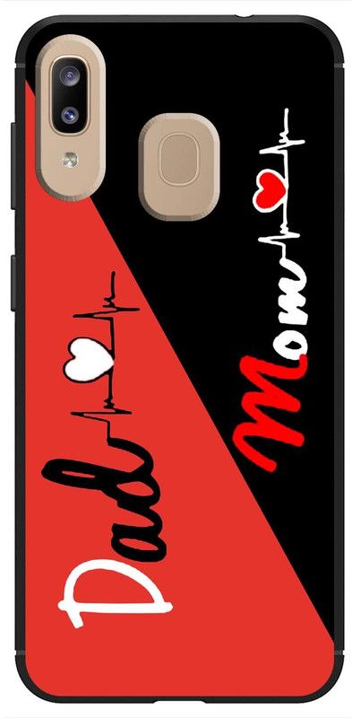 SWAGMYCASE Back Cover for Samsung Galaxy A30  (Black, Red, Grip Case, Pack of: 1)