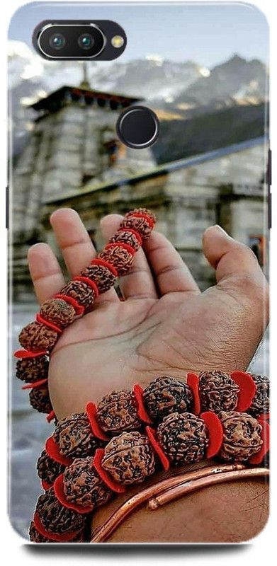 JUGGA Back Cover for Realme U1, SHIV, SHIV, JI, KEDARNATH, RUDRAKSH, MAHADEV  (Grey, Hard Case, Pack of: 1)