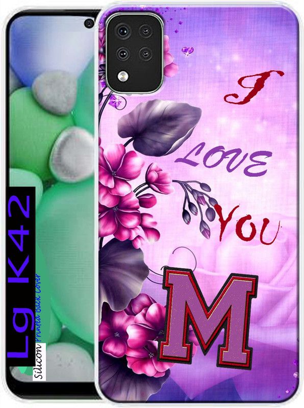 MORITZ Back Cover for LG K42  (Blue, Pink, Dual Protection, Silicon, Pack of: 1)