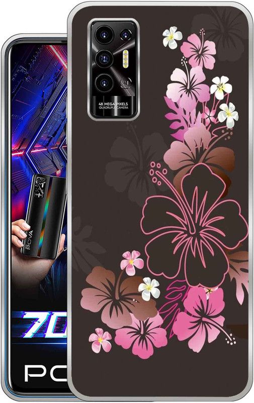 Vascase Back Cover for Tecno Pova 2, Back Case for Tecno Pova 2  (Multicolor, Dual Protection, Silicon, Pack of: 1)