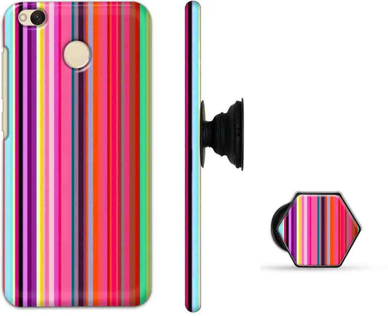Deltavo Back Cover for Mi Redmi 4  (Multicolor, Cases with Holder, Pack of: 2)