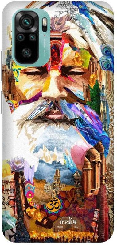 UMPRINT Back Cover for Redmi Note10/M2101K7AI Sadhu Aghori Mahakal Printed Back Cover  (Multicolor, Hard Case, Pack of: 1)