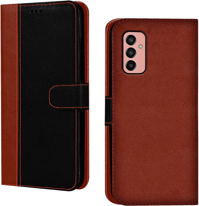 Flipkart SmartBuy Back Cover for SAMSUNG Galaxy F13, SAMSUNG F13  (Black, Brown, Dual Protection, Pack of: 1)
