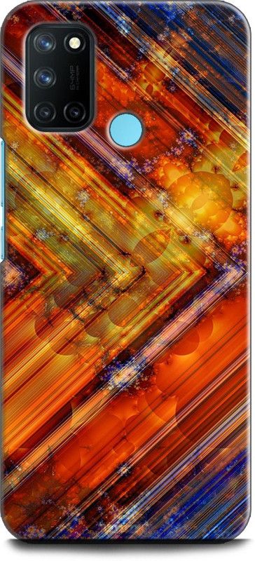 Afterglow Back Cover for Realme 7i PATTERNS, PINK, PURPLE, RED, COLORS, MANDALA, ABSTRACT ART, DESIGNS  (Multicolor, Shock Proof, Pack of: 1)