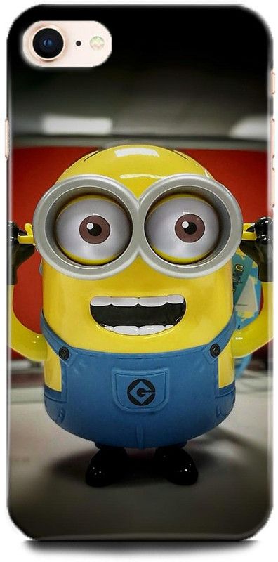 INDICRAFT Back Cover for Apple iPhone 8 MINION, YELLOW MINNION ART, COMIC, CARTOON  (Multicolor, Hard Case, Pack of: 1)