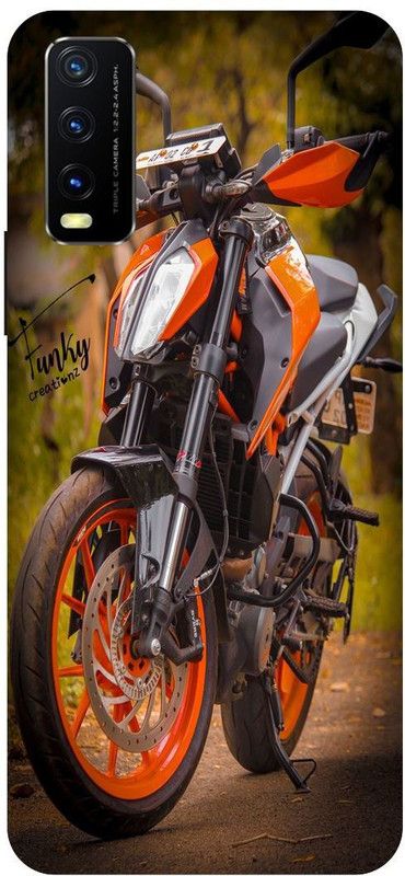 Bluvver Back Cover for Vivo Y12s, V2033, Printed Duke Bike Back Cover  (Multicolor, Hard Case, Pack of: 1)