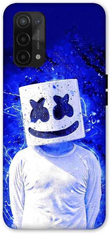 NDCOM Back Cover for OPPO A74 5G smily Printed  (Multicolor, Hard Case, Pack of: 1)