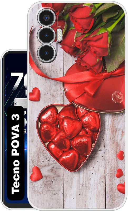 Flipkart SmartBuy Back Cover for Tecno POVA 3  (Multicolor, Silicon, Pack of: 1)