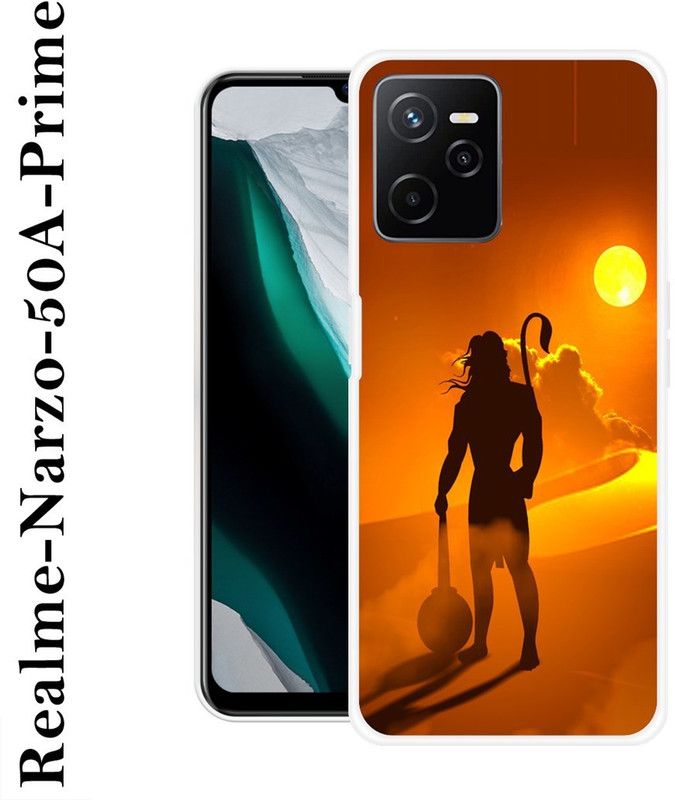 Sswastik Back Cover for Realme Narzo 50A Prime  (Orange, Grip Case, Silicon)