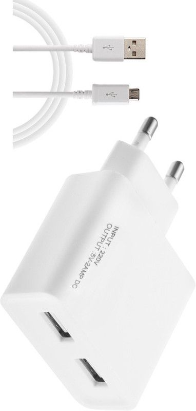 ESN 999 NA 2 A Multiport Mobile G5 Charger with Detachable Cable  (White)