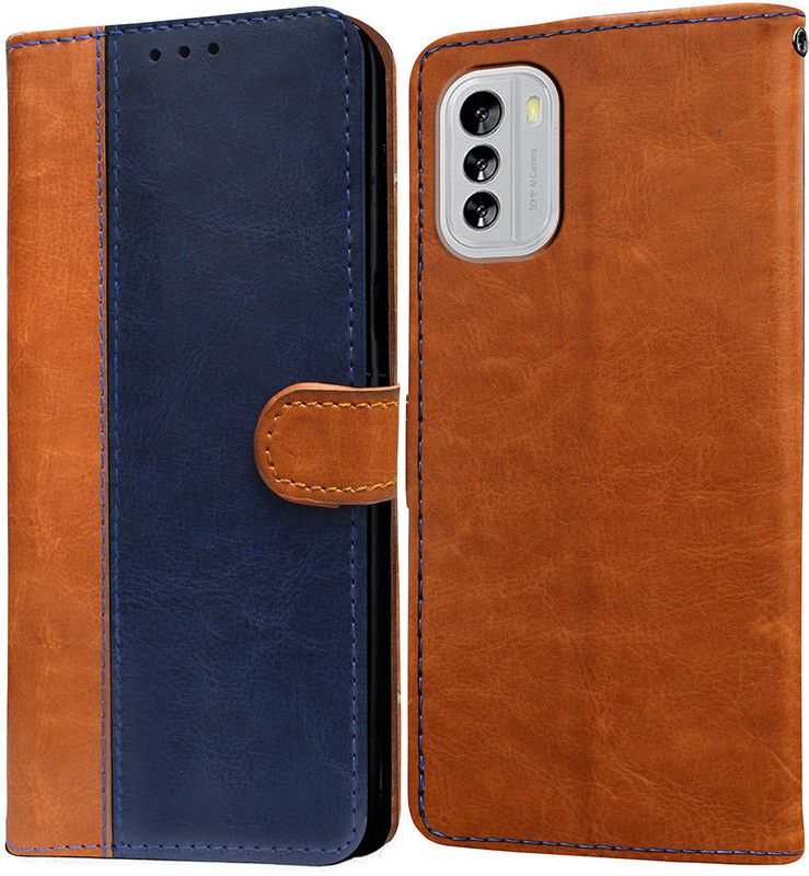 Casotec Flip Cover for Nokia G60 5G  (Blue, Magnetic Case, Pack of: 1)