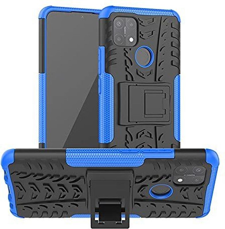 Tremolite Back Cover for Oppo A15s  (Blue, Black, Pack of: 1)