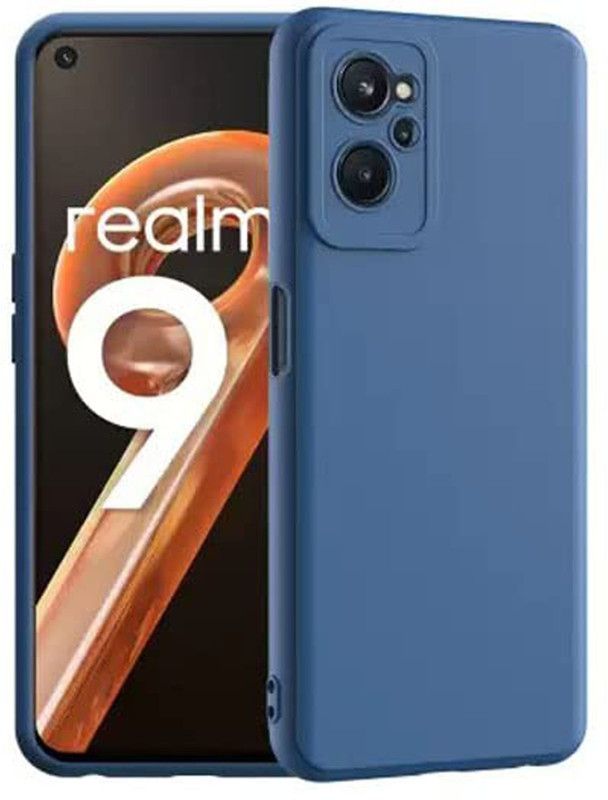 sky hills Back Cover for realmi 9i silicine, silicone back cover for realme 9i, Microfiber Inside |  (Blue, Waterproof, Silicon)