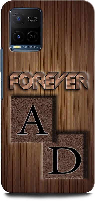 INTELLIZE Back Cover for Vivo Y21E AD, A LOVE D, D LOVE A, A LETTER, D LETTER, AD NAME  (Multicolor, Hard Case, Pack of: 1)