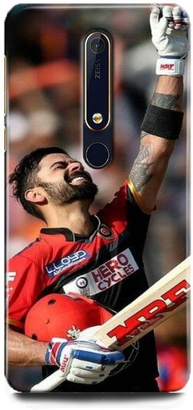play fast Back Cover for Nokia 6.1 /TA-1089 VIRAT, KOHLI, INDIAN PLAYER, RCB PLAYER, CRICKTER  (Multicolor, Hard Case, Pack of: 1)