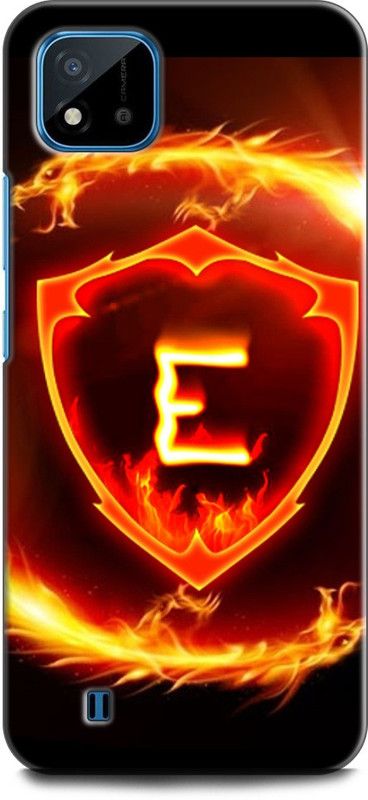 INDICRAFT Back Cover for Realme C11  (Black, Orange, Dual Protection, Pack of: 1)