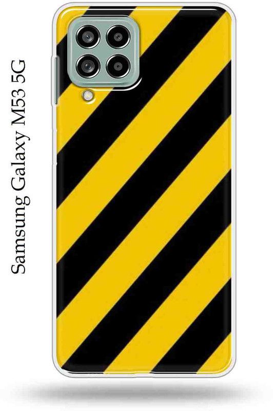 GAK Style Back Cover for Samsung Galaxy M53 5G  (Black, Yellow, Anti-radiation, Silicon, Pack of: 1)