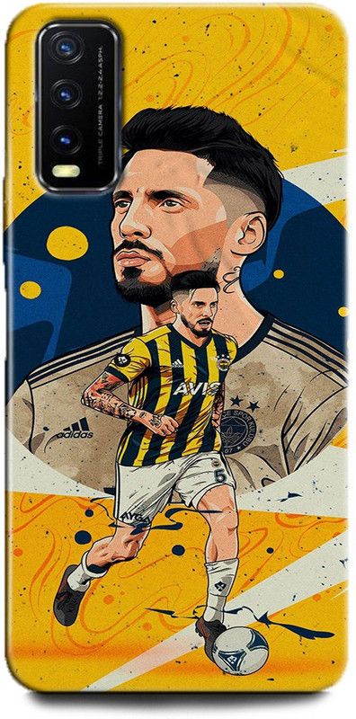 INDICRAFT Back Cover for Vivo Y12G, V2068 JOSE SOSA, ARJANTINA FOOTBALL, FCB, SPORTS  (Multicolor, Dual Protection, Pack of: 1)