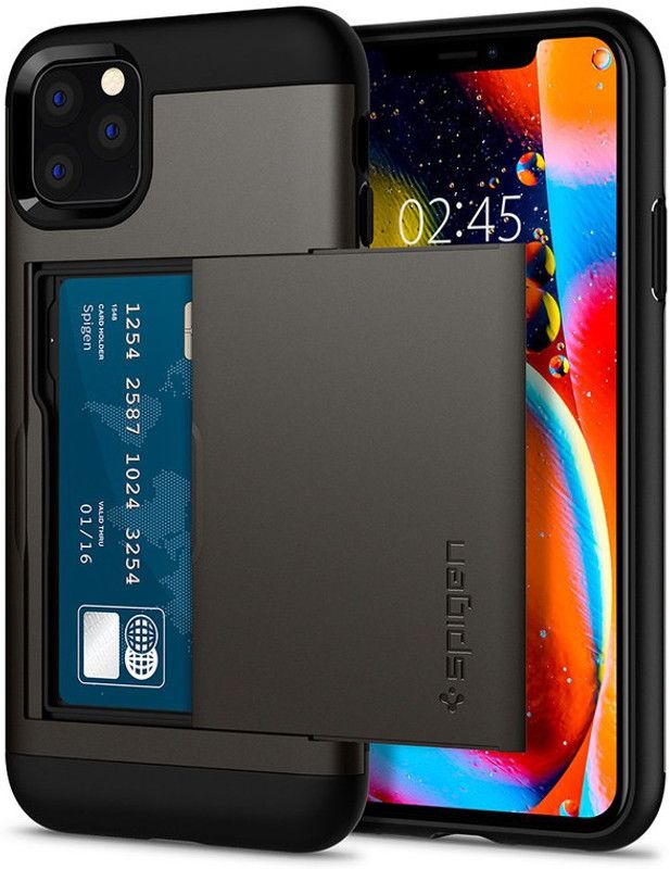 Spigen Slim Armor CS Back Cover for APPLE iPhone 11 Pro  (Black, Shock Proof, Pack of: 1)